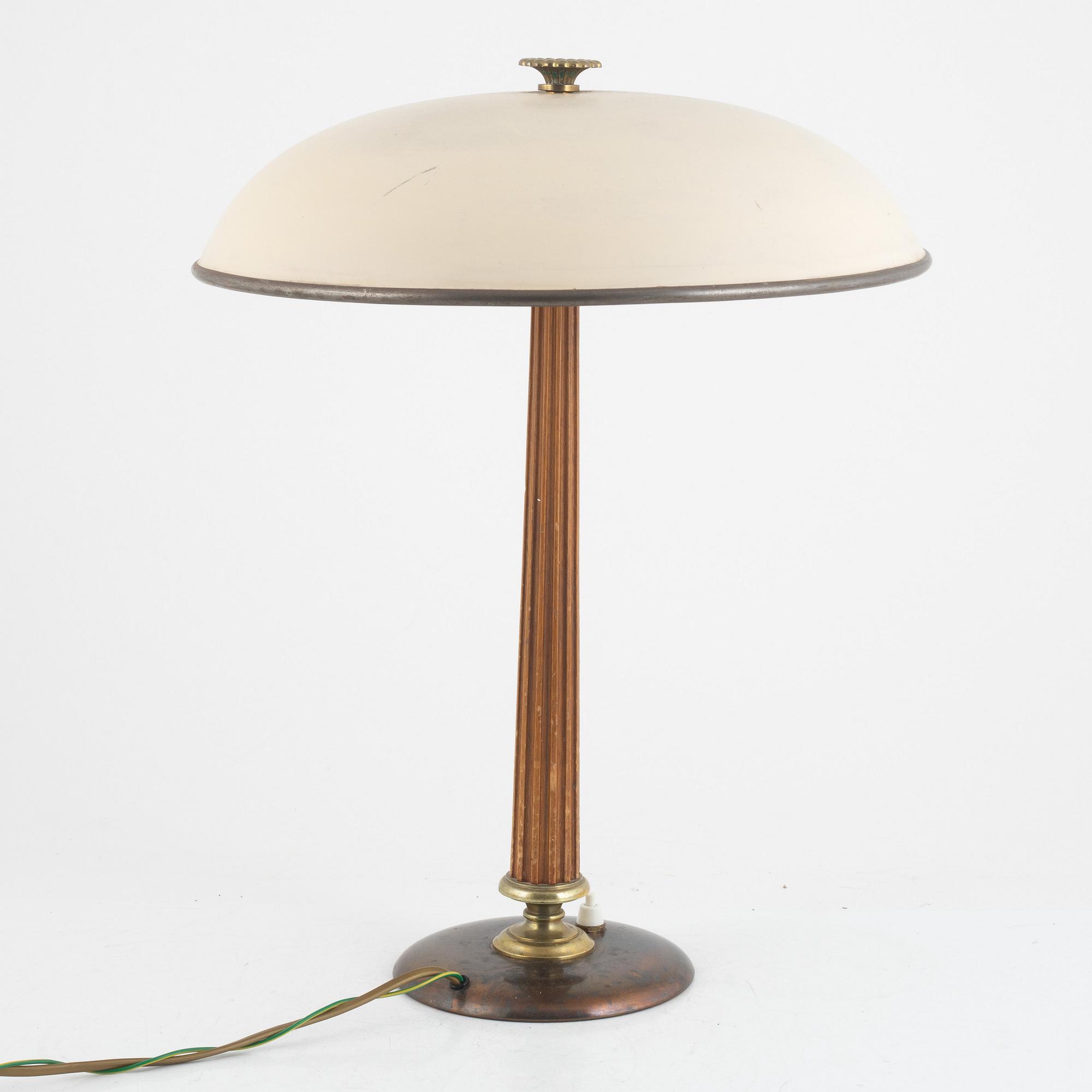 Erik Tidstrand eller Bertil Brisborg (Sverige, 1910-1993), bordslampa, modell "30246", Nordiska Kompaniet, 1940-tal.