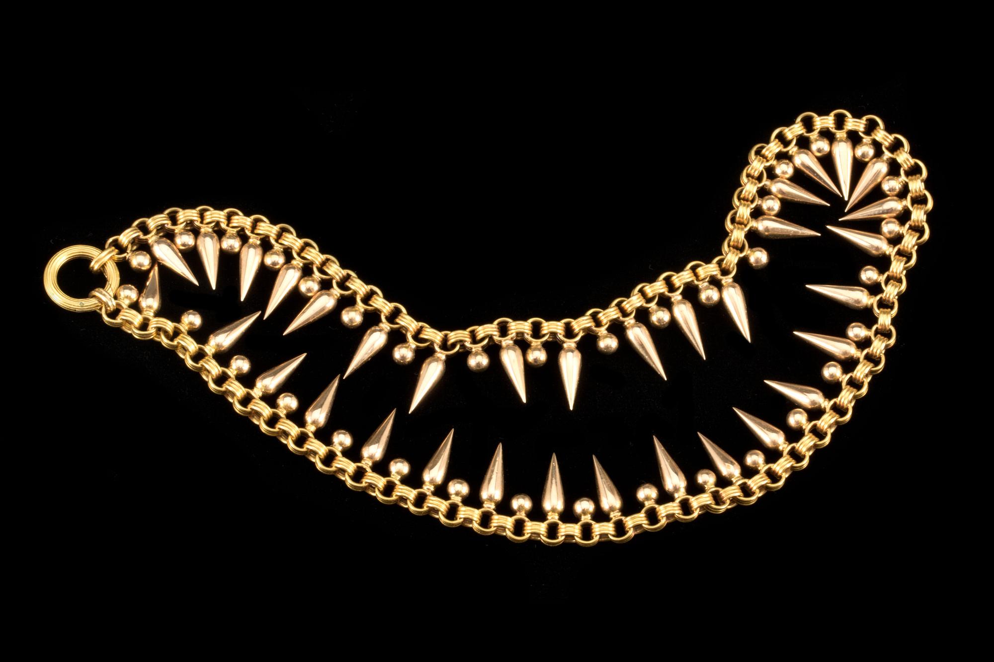 HALSKEDJA, 14 k guld. Vikt ca 29 g.