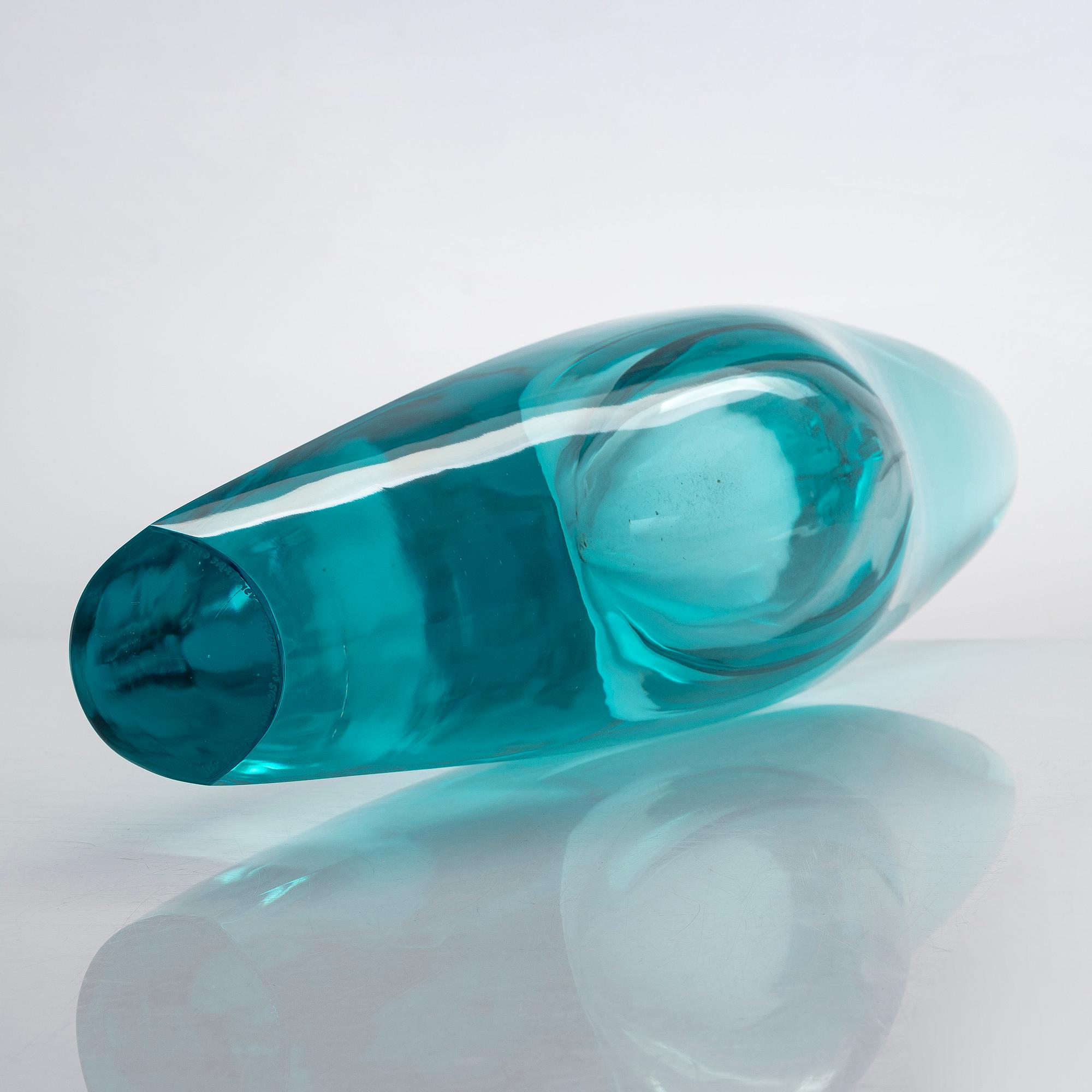 Timo Sarpaneva, glasskulptur "Orkidea Adriatico" signerad Timo Sarpaneva Studio Pino Signoretto - Murano 1999.
