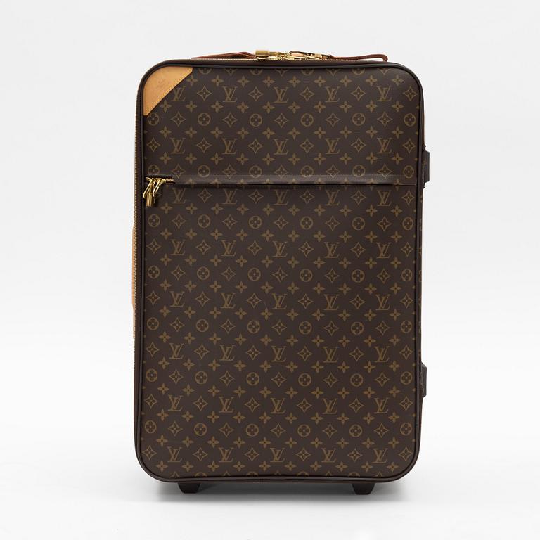 Louis Vuitton, a monogram canvas 'Pégase 65' suitcase.