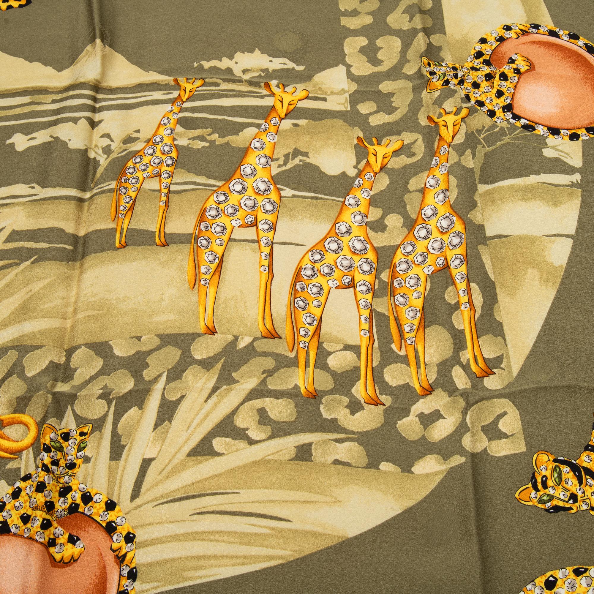 Cartier, a jaquard silk scarf.