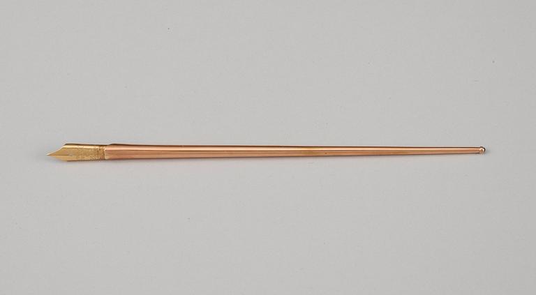 PENNSKAFT, guld, FABERGÉ, S:t Petersburg 1800-talets slut.