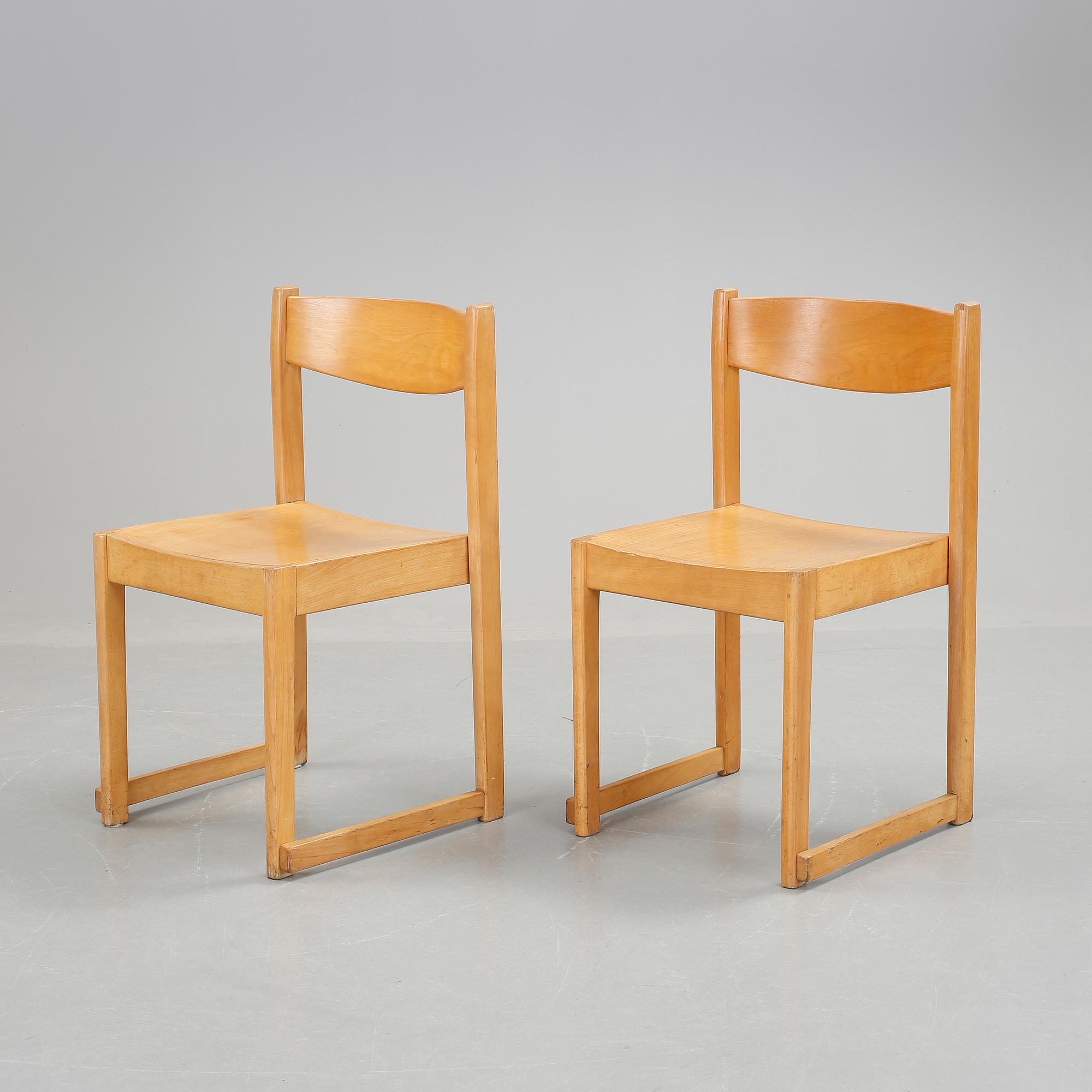 STOLAR, 7 st. "Orkesterstolen", Sven Markelius.