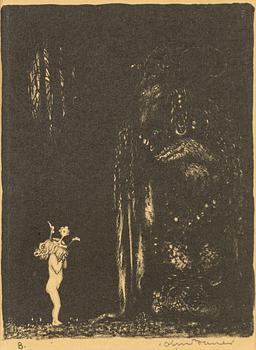 John Bauer, "En sådan eländig liten bleknos" from "Troll".