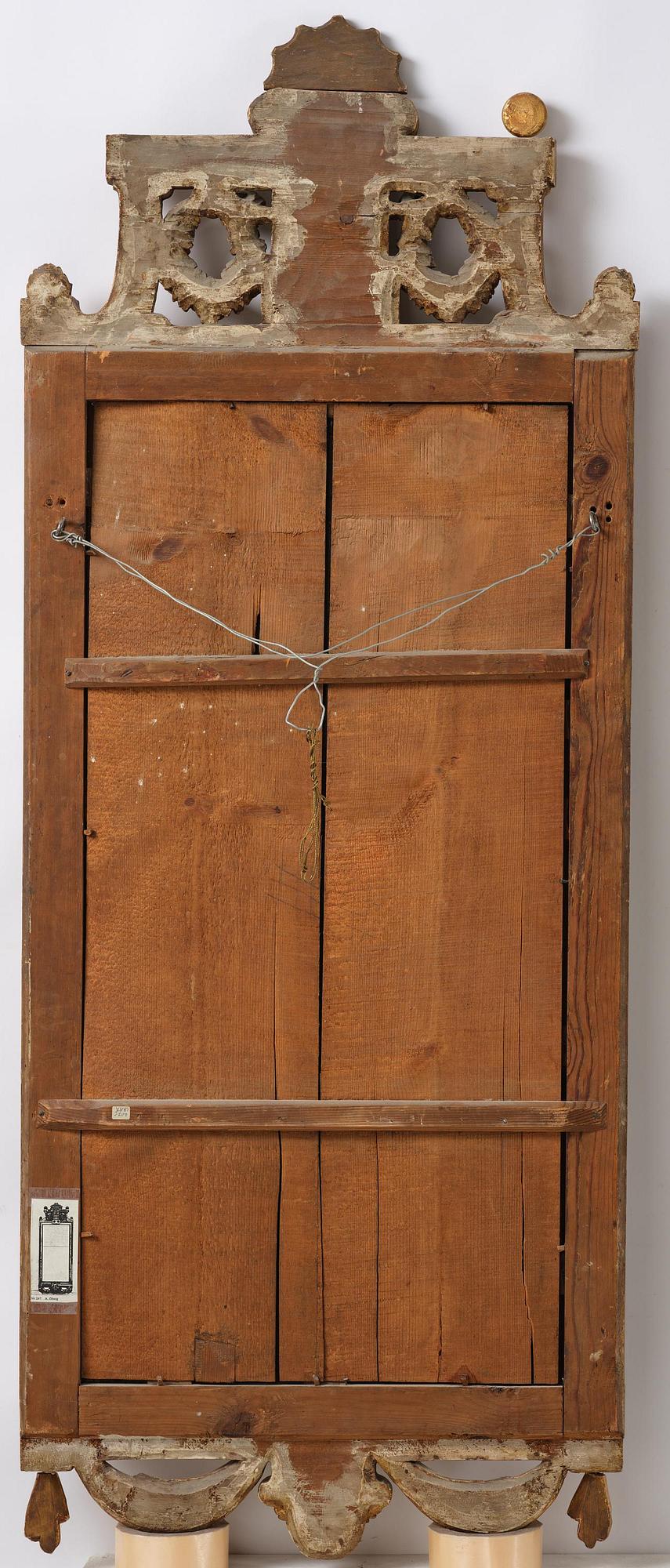 Spegel, Stockholmsarbete, sent 1700-tal, Gustaviansk.