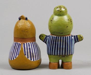 FIGURINER, 2 st, stengods, Lisa Larson, Gustavsberg.