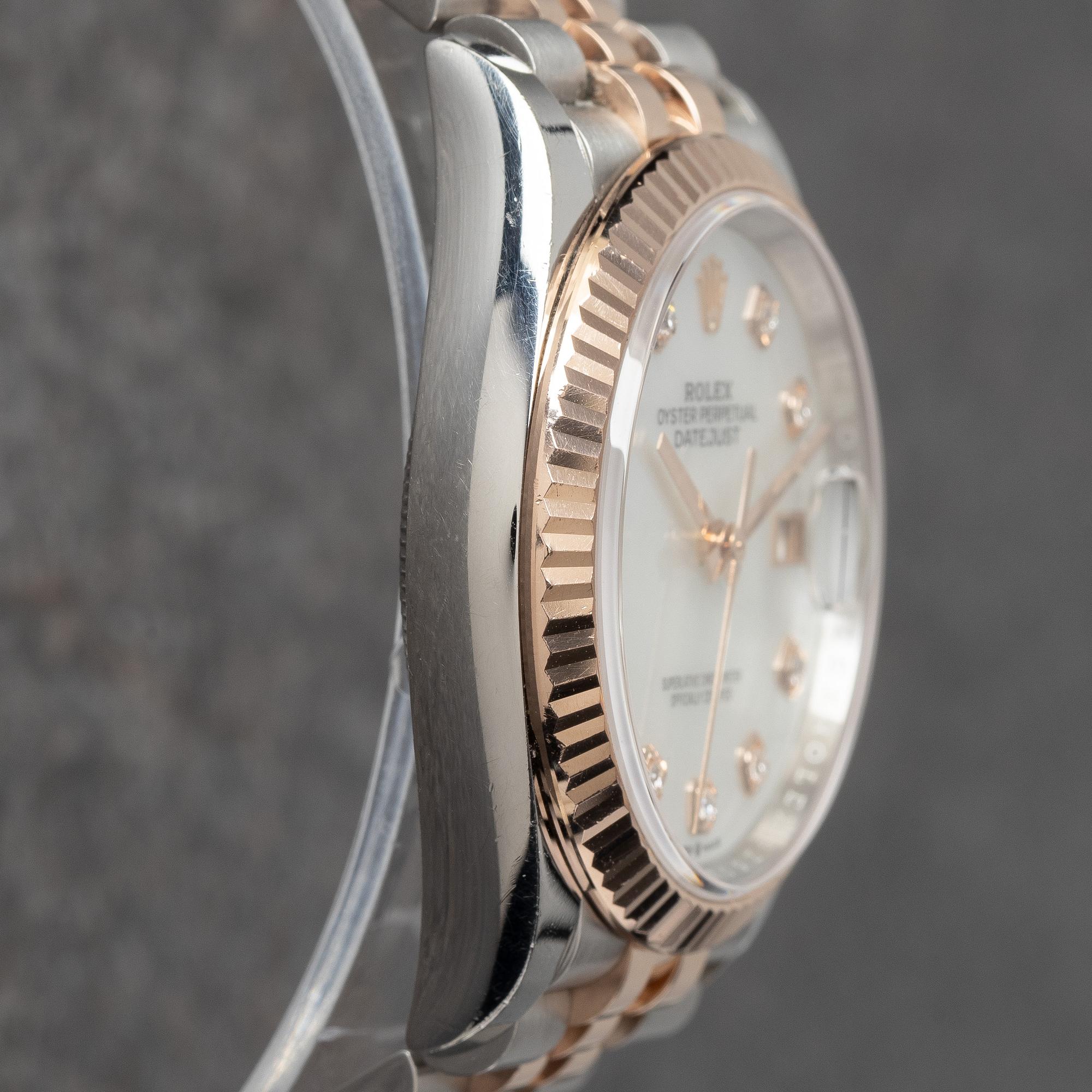 Rolex, Datejust 36, "Mother of pearl diamond dial", ca 2023.