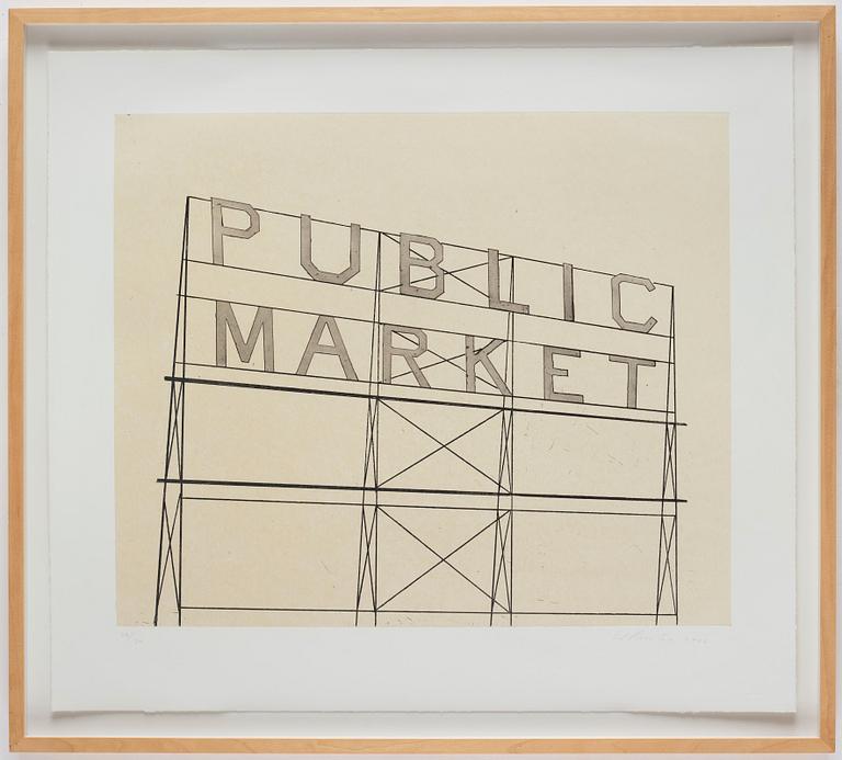 Ed Ruscha, "Public Market".