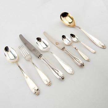 Jacob Ängman, cutlery approx. 96 dlr "Vasa" silver GAB Stockholm 1920s-30s.