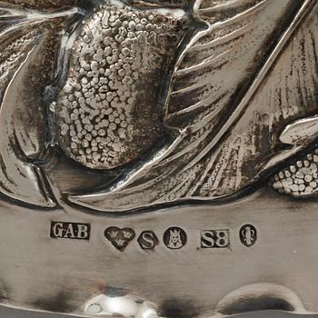 FAT, silver, barockstil, GAB, Stockholm, 1944, vikt 600 gram.