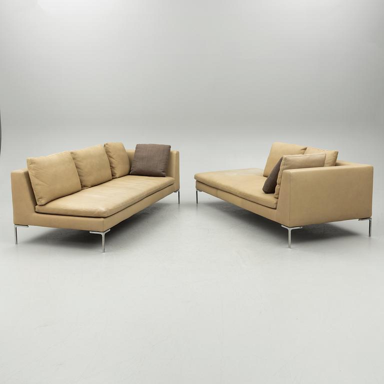 Antonio Citterio, hörnsoffa, 2 delar,"Charles", B&B Italia Maxalto.