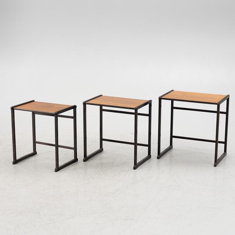 Tea table, 3 pieces, mid-20th century.
