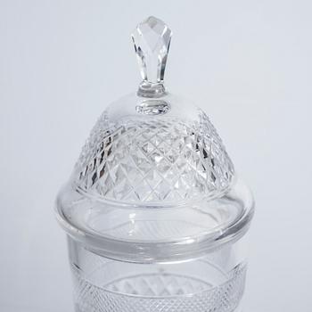 Four glass bowls on foot, "Kent", by Elis Bergh for Kosta, second half of the 20th century.