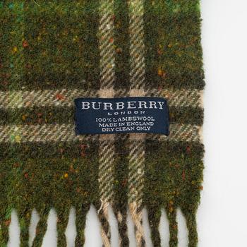 Burberry, two lambswool scarves.