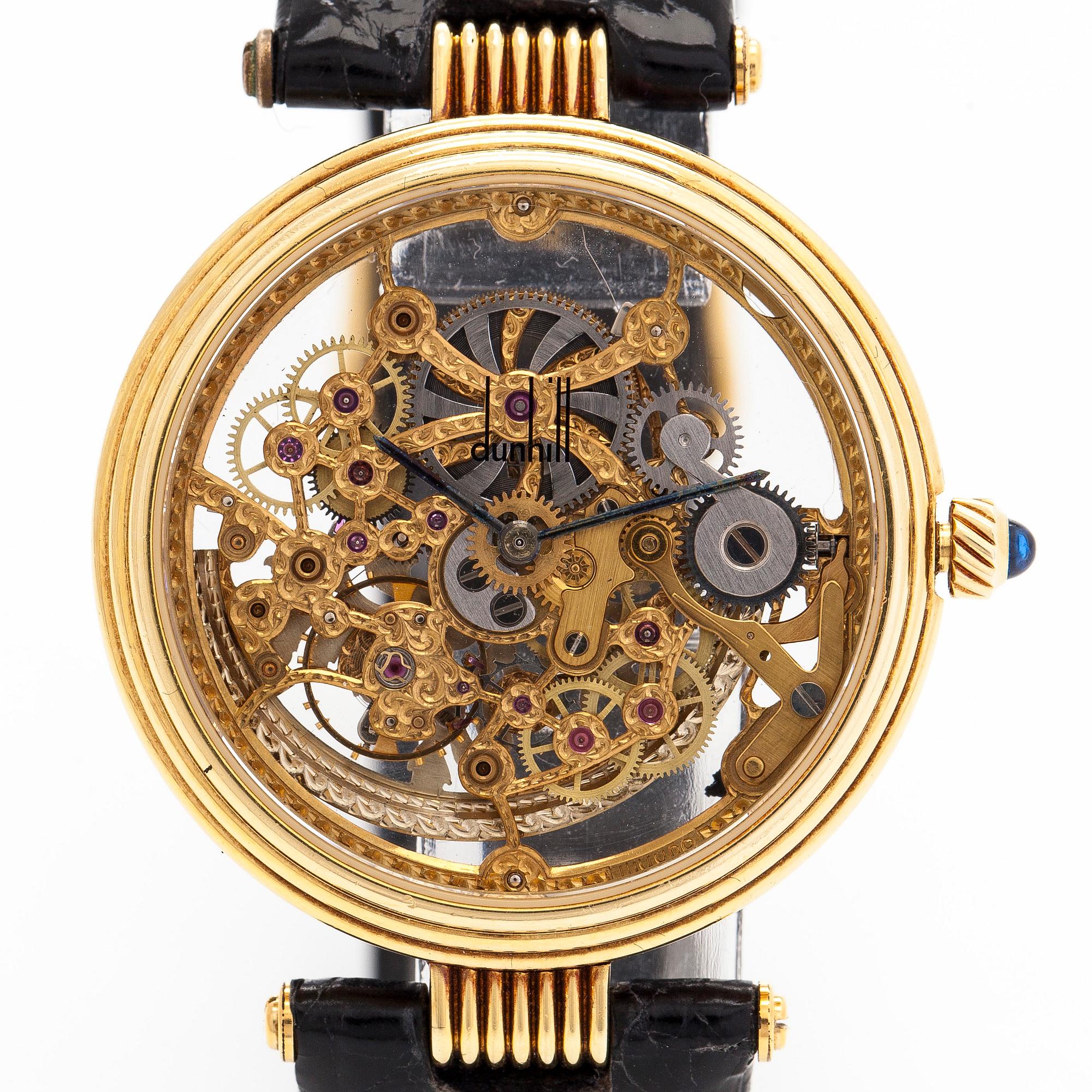 Dunhill, Skeleton, wristwatch, 33 mm.