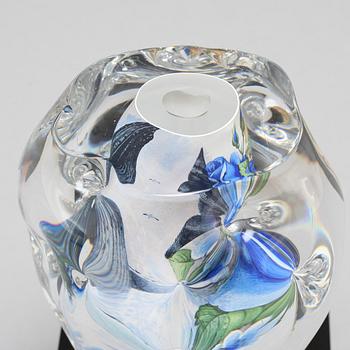 vase, glass, signed and dated 2003.