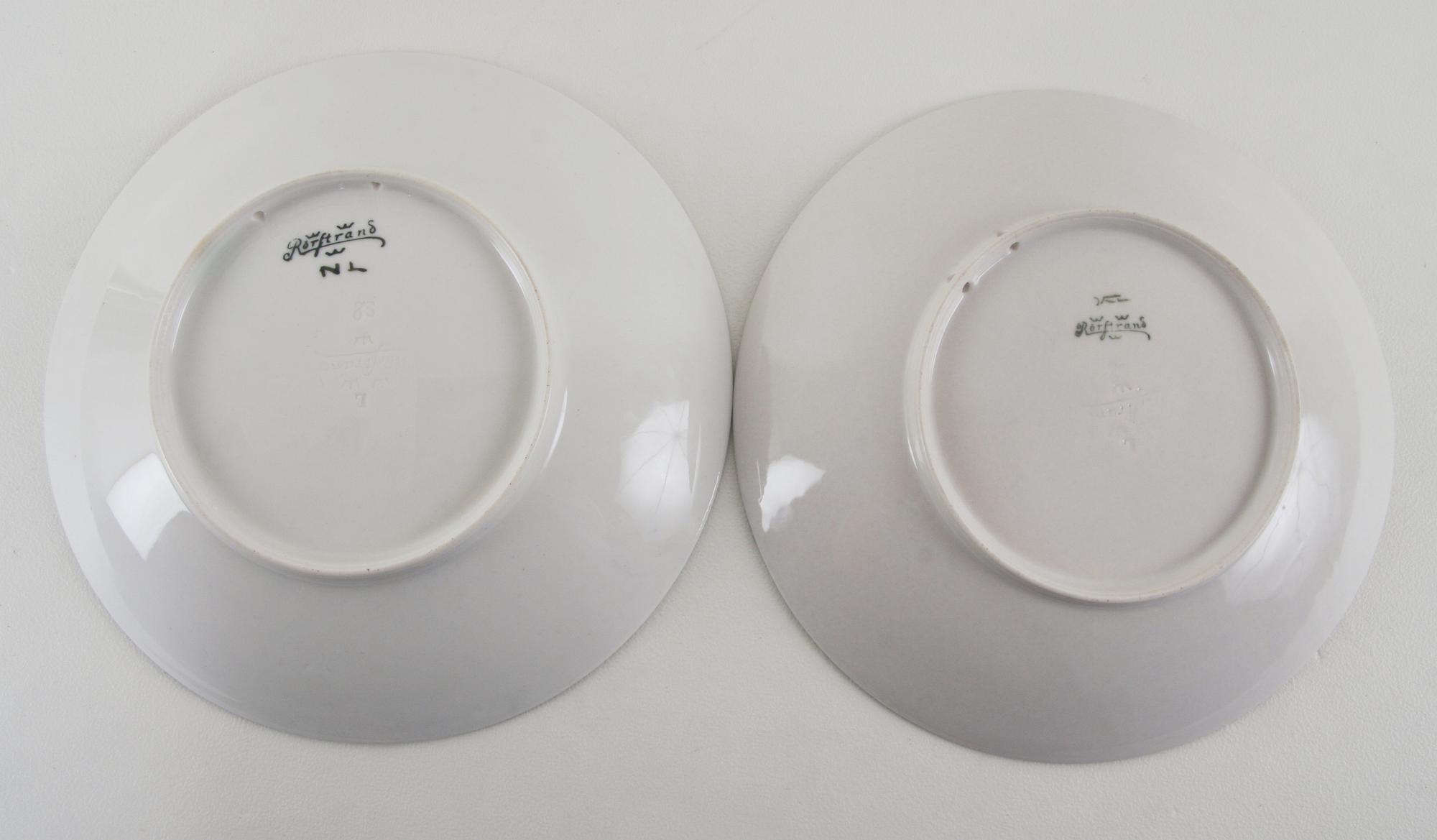 FAT, 2 st, Rörstrand, Nils Emil Lundström resp Karl Lindström.