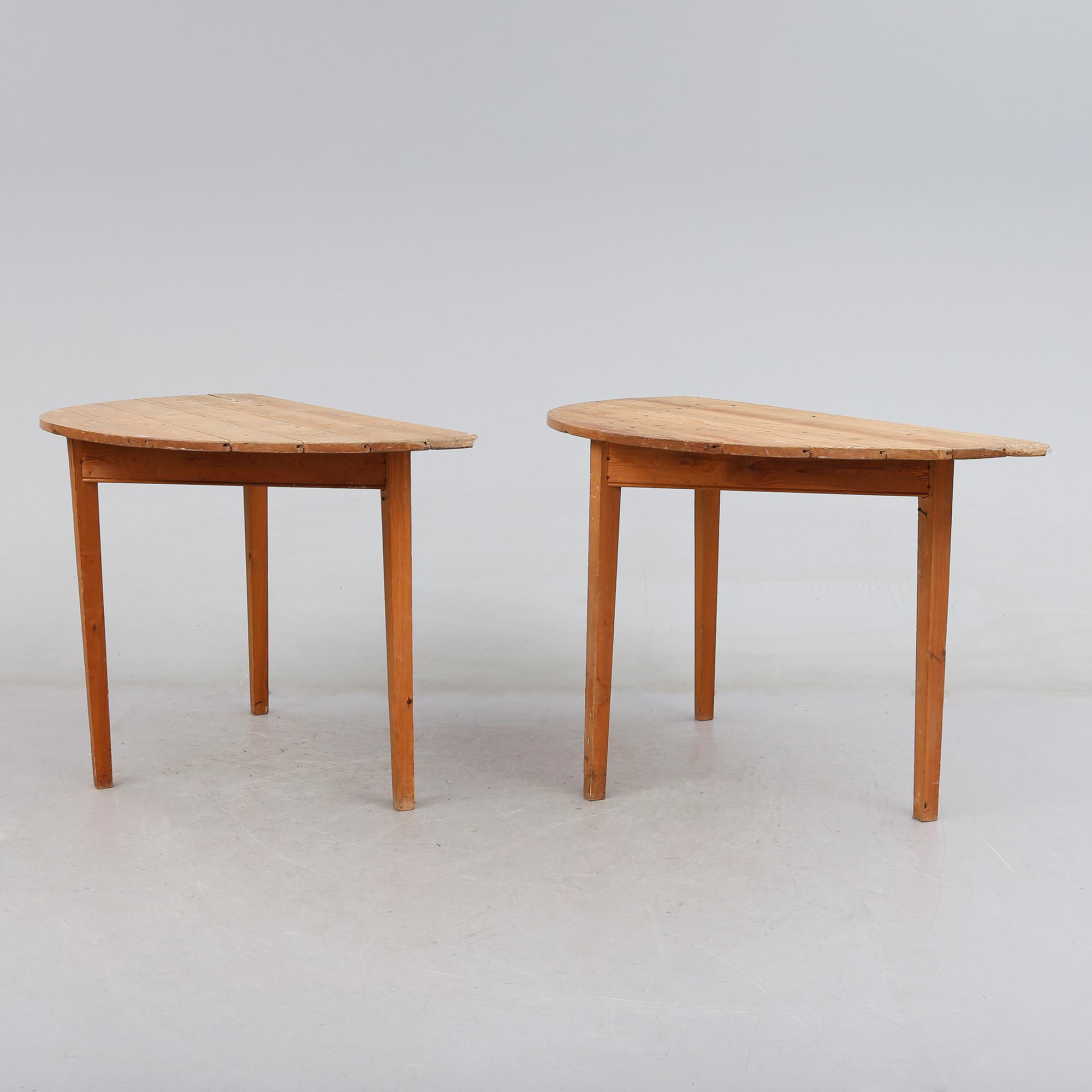 VÄGGBORD, 2 st, 1900-tal.