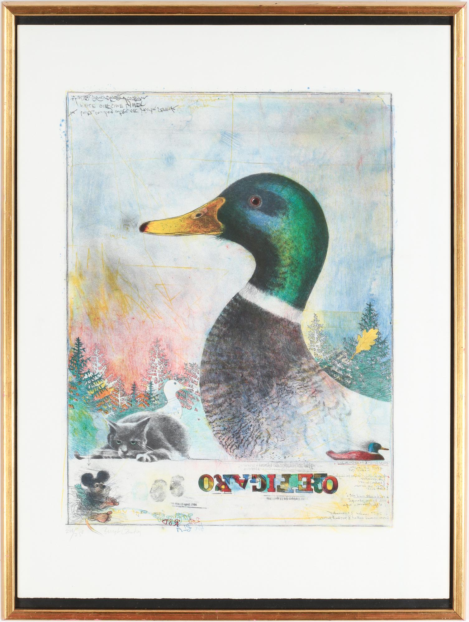 BENGT LANDIN, färglitografi, signerad och numrerad 214/250.