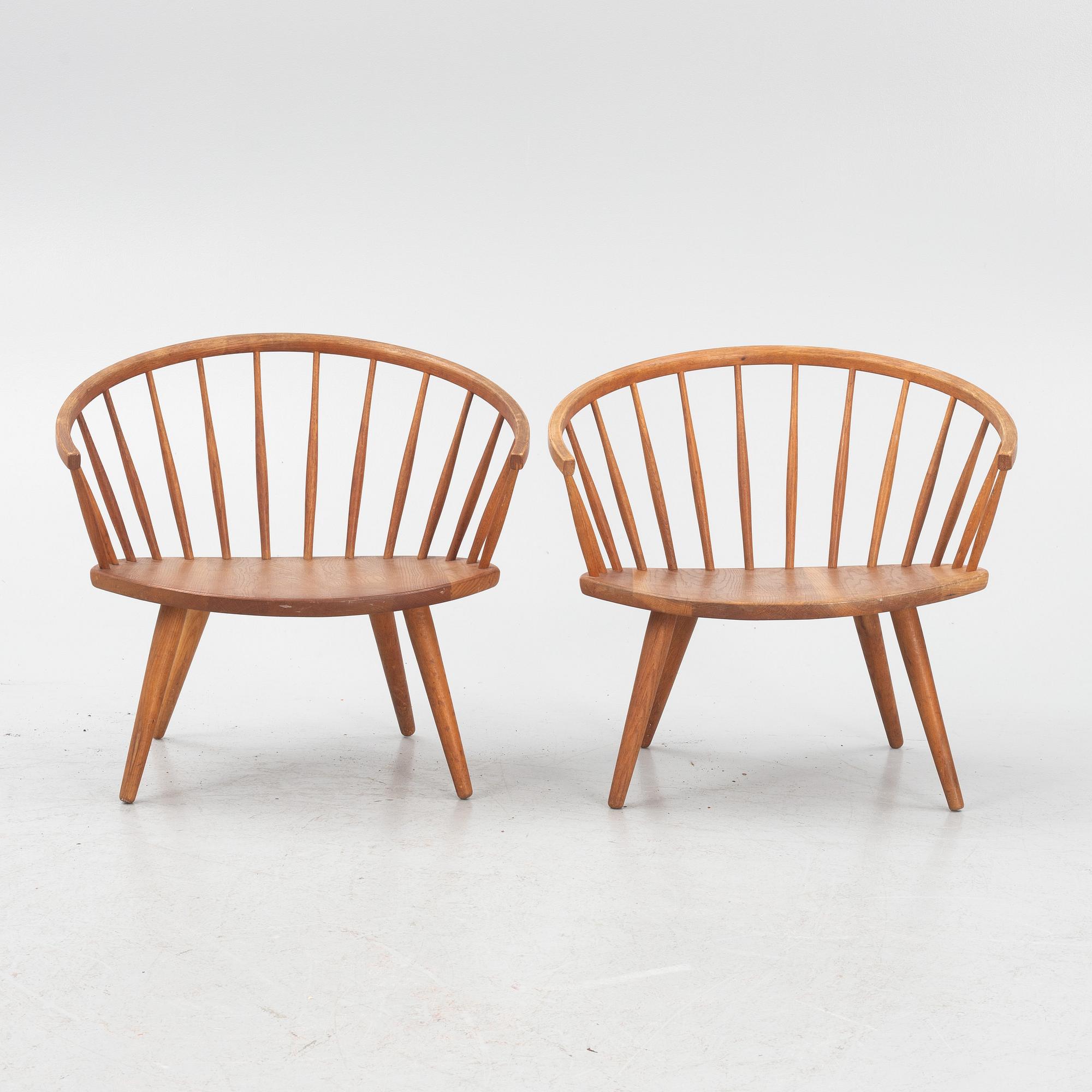 Yngve Ekström, ett par stolar "Arka", 1960-tal.