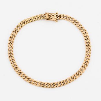 Bracelet, 18K gold, curb chain.