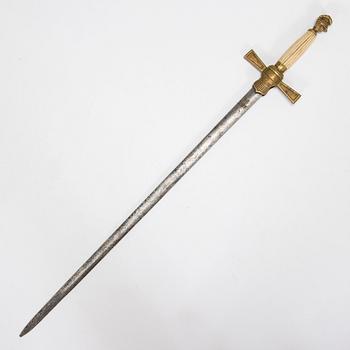 Ceremonial sword, American, early 20th century.