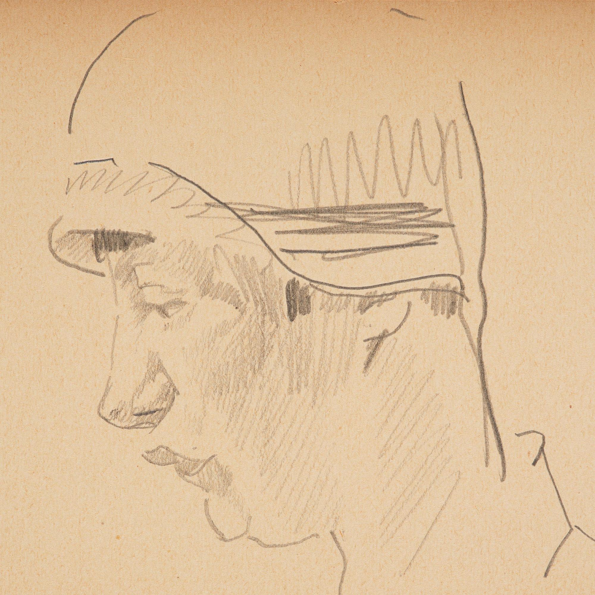 Lotte Laserstein, Självporträtt i hatt.