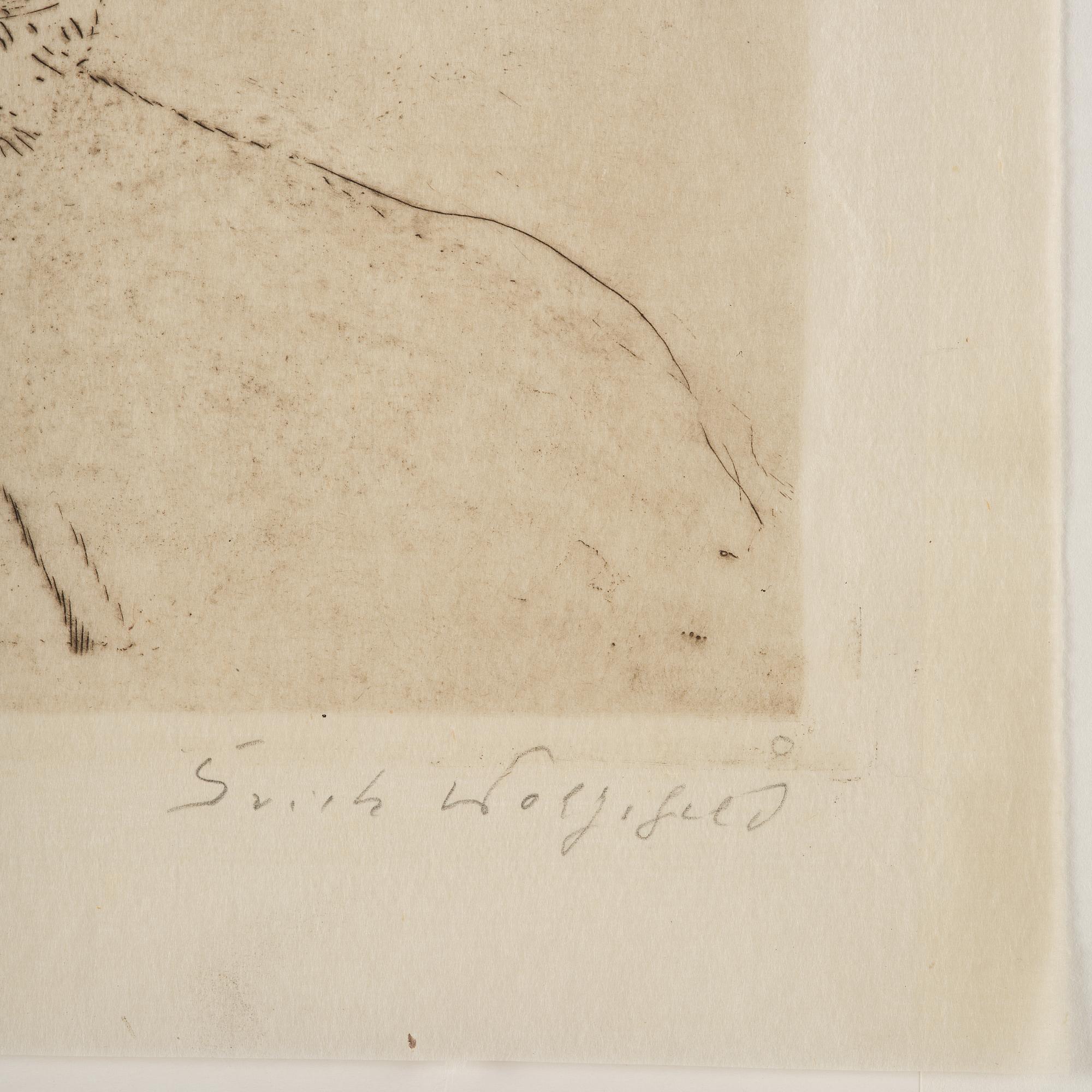 Erich Wolfsfeld, Två etsningar.