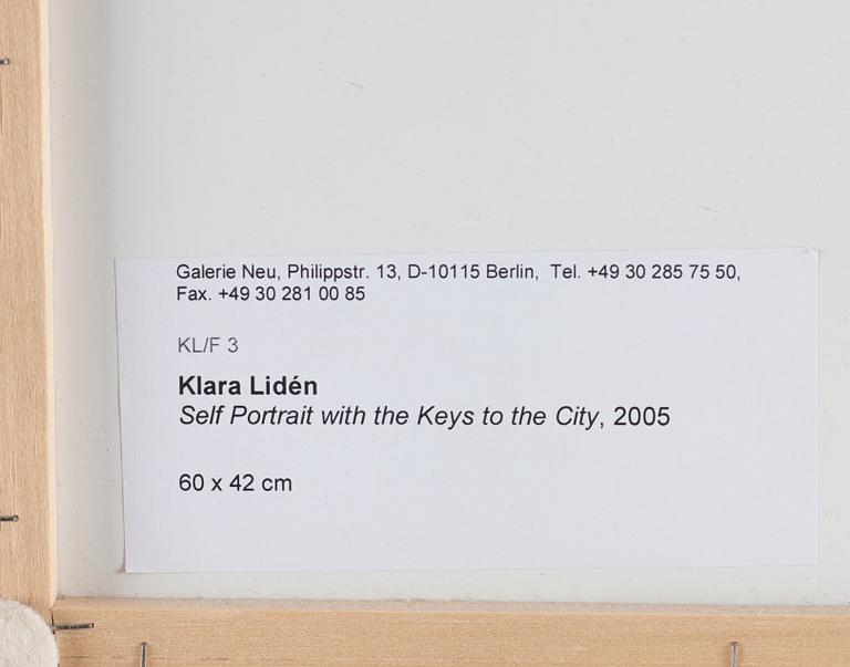 Klara Lidén, 'Self Portrait with the Keys to the City', 2005.