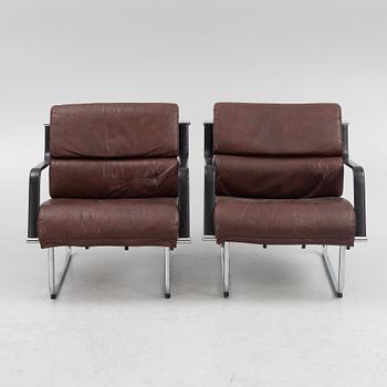 Yrjö Kukkapuro, a pair of 'Remmi' armchairs, Avarte, Finland.