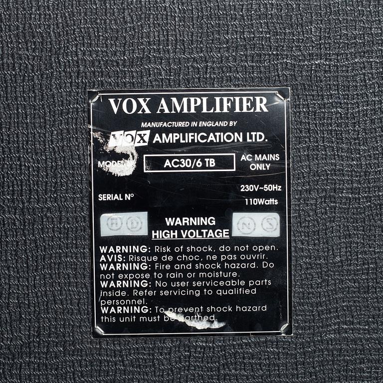 Vox, "AC30-TB", guitar amplifier, England 1990s.