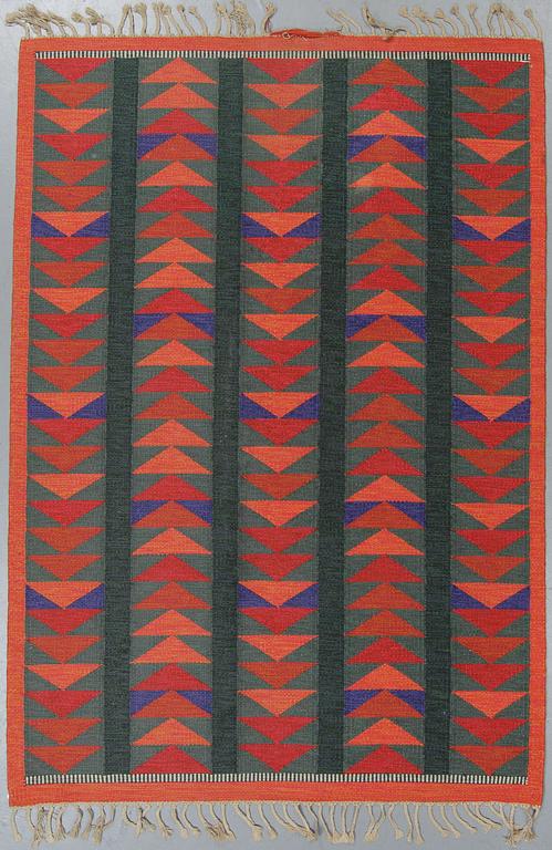 Matto, flat weave, ca 238-240 x 165,5-167,5 cm, probably Zanzibar by Berit Woelfer for Kasthall.