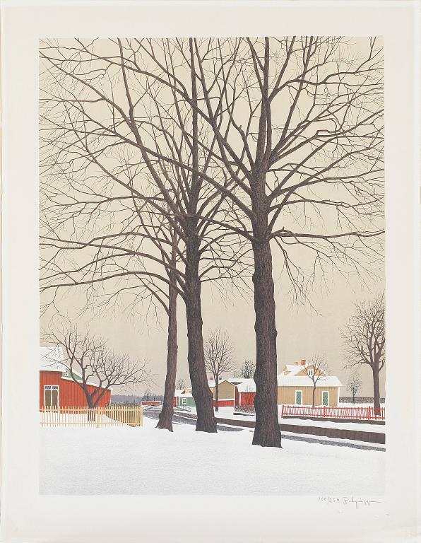 REINHOLD LJUNGGREN, färglitografi, signerad och daterad 1988. Numrerad 100/260.