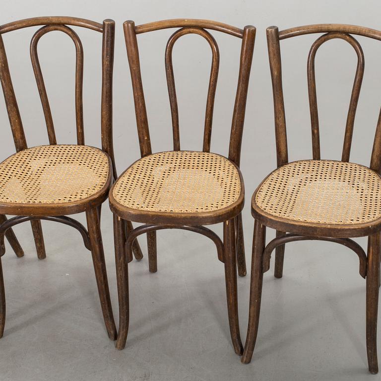 A set of five Baumann Jugend chairs eraly 1900's.