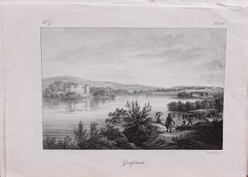 PARTI TRYCK, ca 100 delar, 1800-tal.