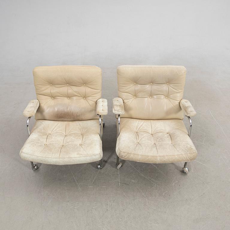 Bruno Mathsson, armchairs, 1 pair, "Karin", DUX.