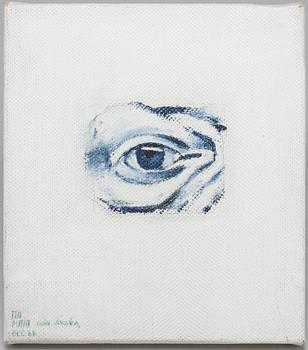 TORSTEN ANDERSSON, oil and pencil on canvas signed and with dedication from Dec 66.