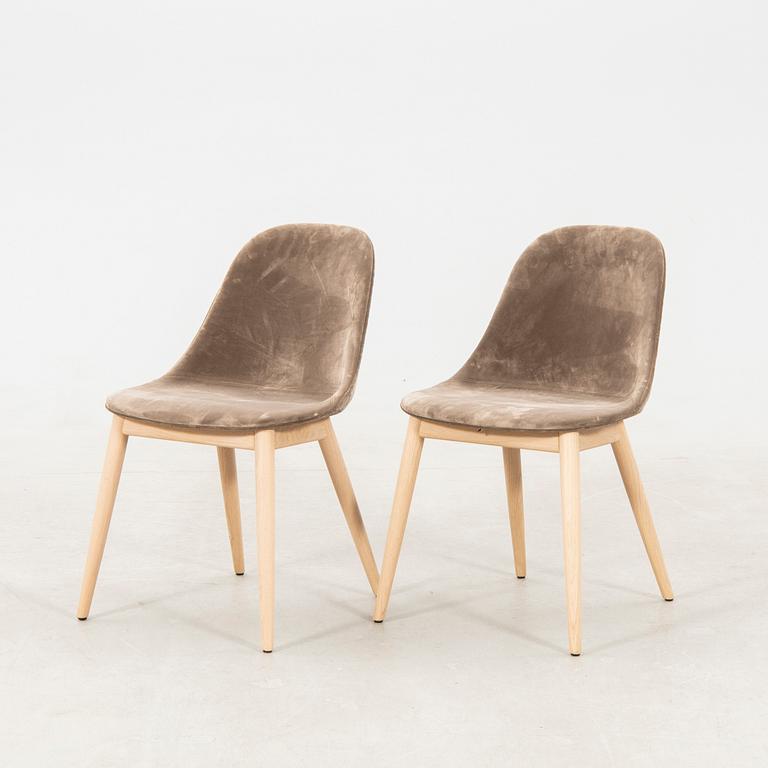 Norm Architects "Harbour Dining Chair" armchairs, a pair, and chairs, a pair, for Audo Copenhagen, contemporary.