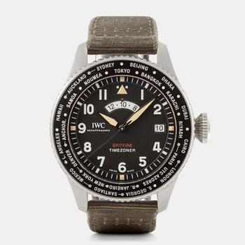 1069. IWC, Pilot’s Watch, Timezoner, Spitfire Edition, “The Longest Flight”, "No. 155 of 250", ca 2019.