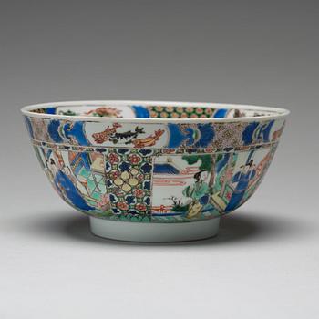 SKÅL, porslin. Qingdynastin, Kangxi (1662-1722).