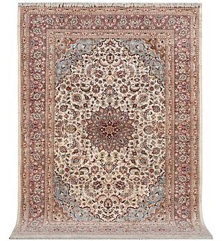 Matta, Orientalisk, part silk, ca 283 x 185 cm.