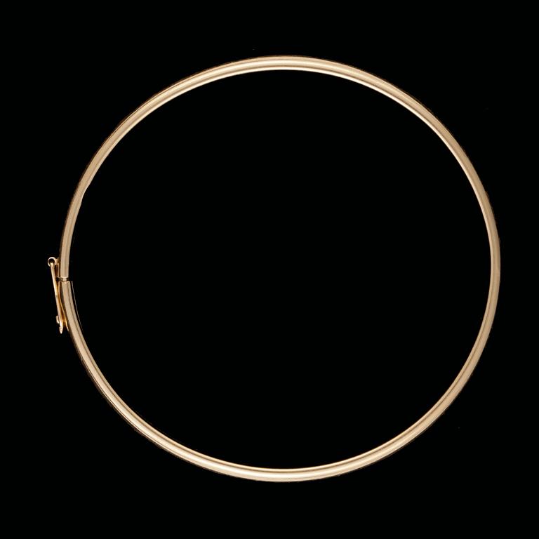 ARMRING, 18k guld. KP, för Alton, Falköping, 1961. Vikt 7,3g.