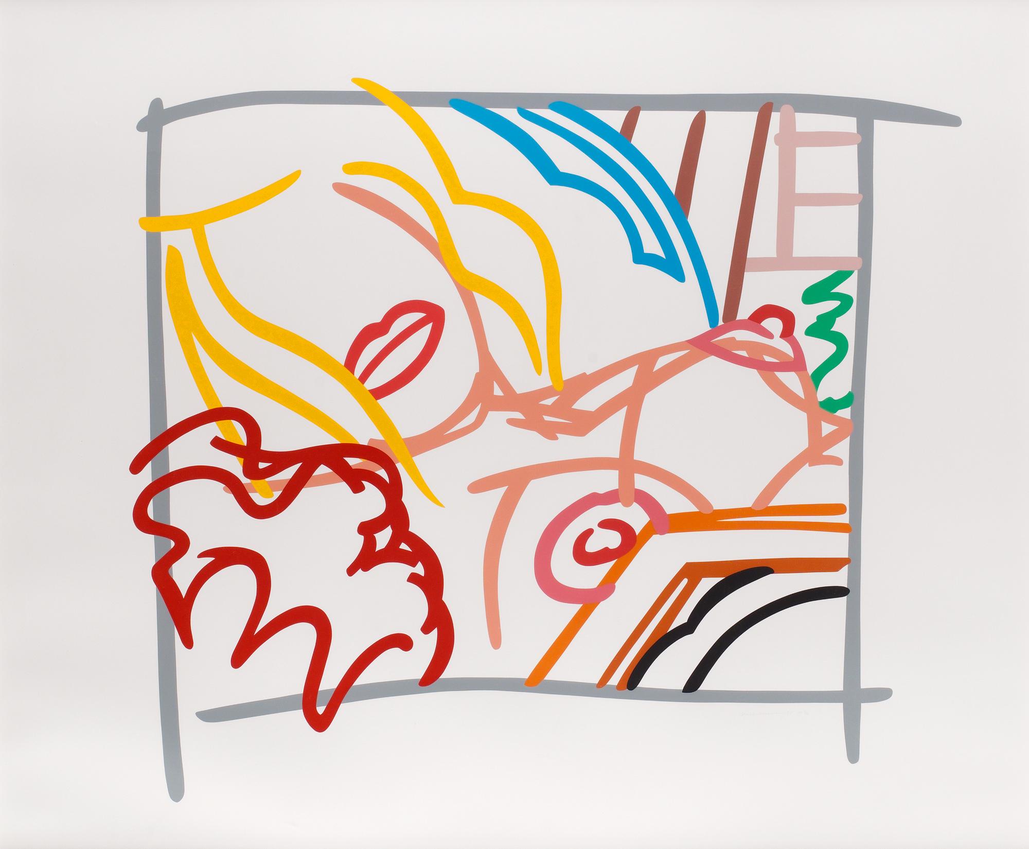 Tom Wesselmann, "Bedroom blonde doodle with photo".
