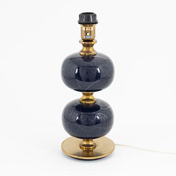 A glass table light, AB Stilarmatur, Tranås, second half of the 20th Century.