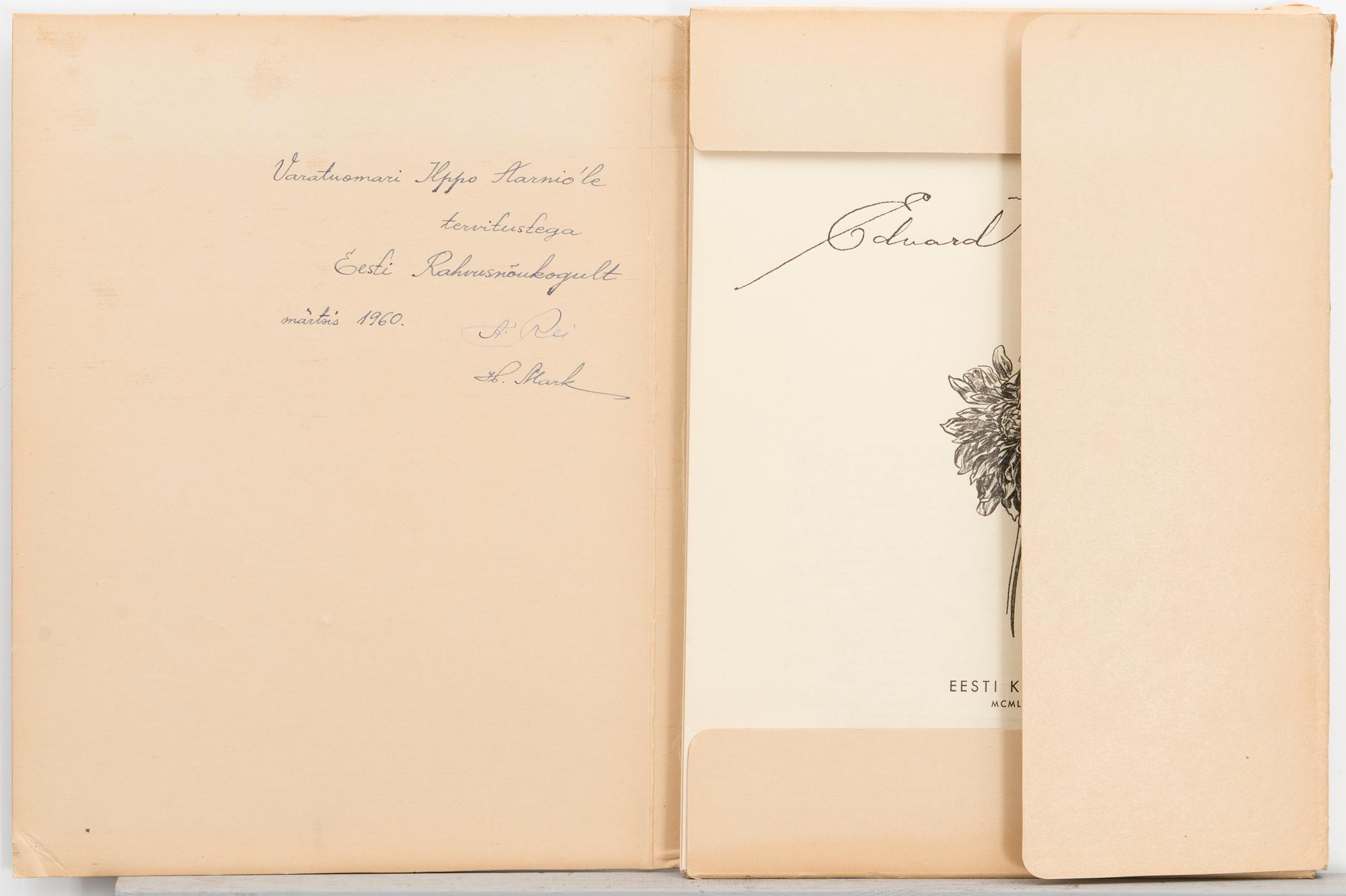 FOLDER, 18 offset prints, Bergendahls, Göteborg 1954.