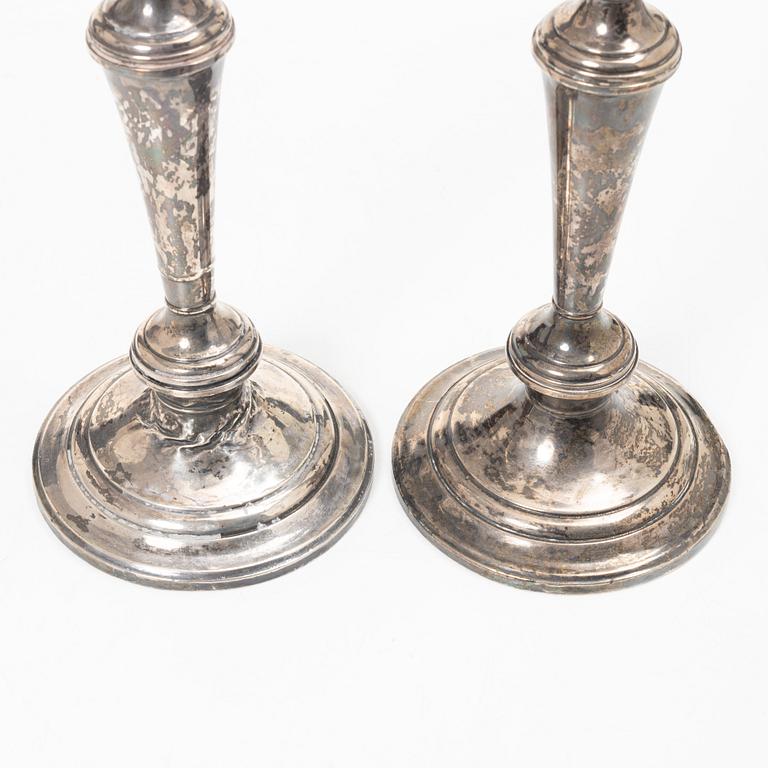 Candelsticks, a pair, silver, Gorham, USA, 20th century.