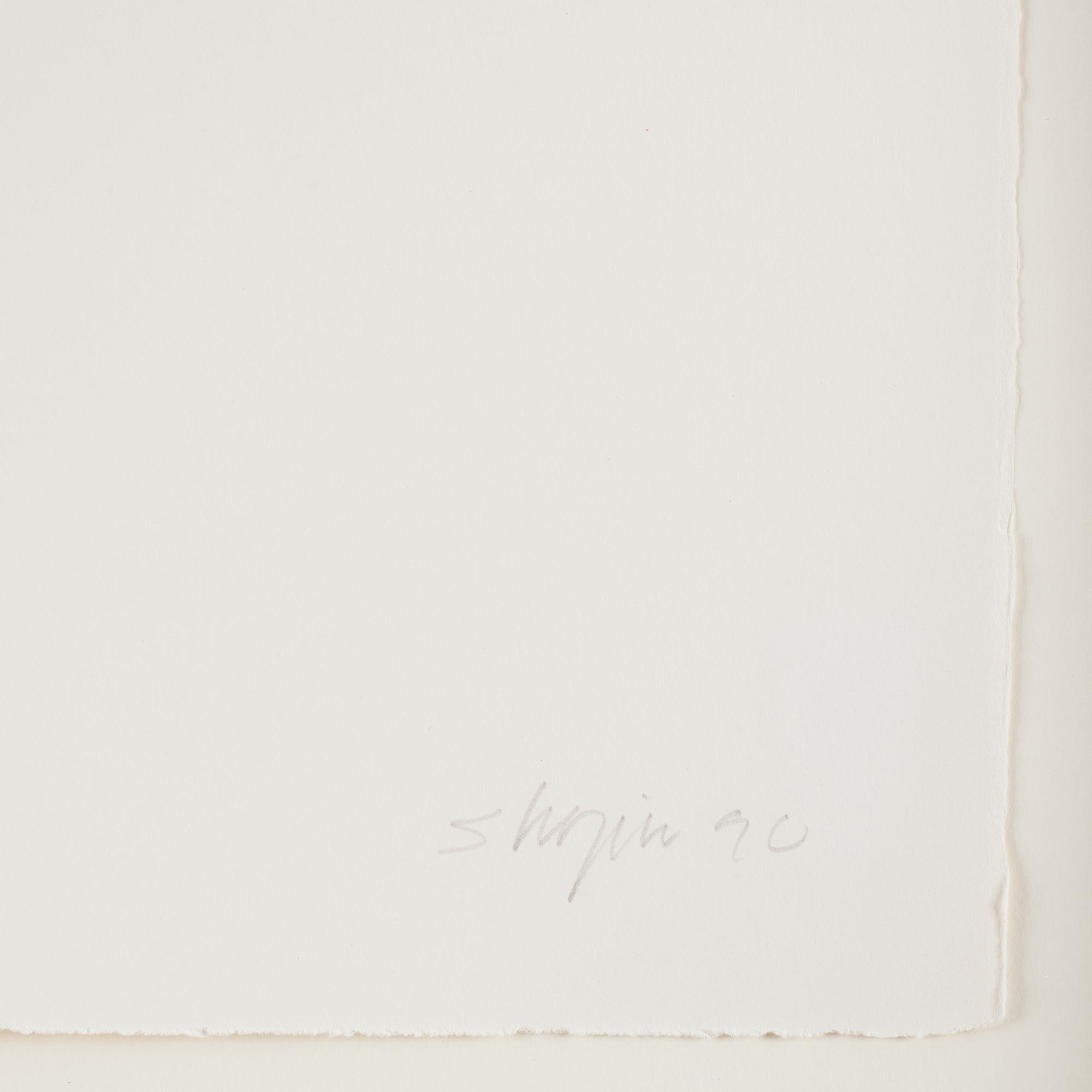 Joel Shapiro, pochoir i färg, 1990. Signerad och numrerad 20/36.