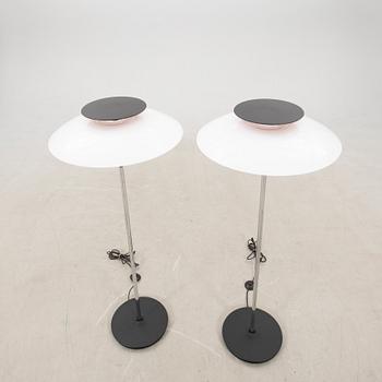 Poul Henningsen, a pair of floor lamps, "PH 80" for Louis Poulsen Denmark.