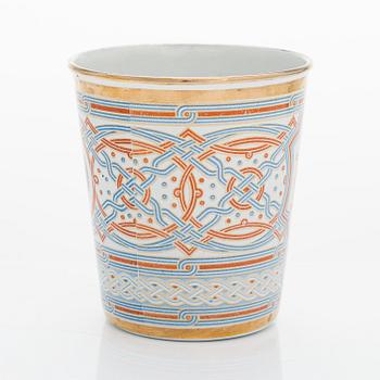 A enamel crowning beaker from the crowning of Nikolaj II 1896.