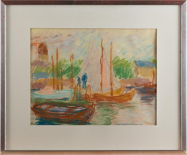ERLING ÄRLINGSSON, pastell, signerad och daterad 1936.